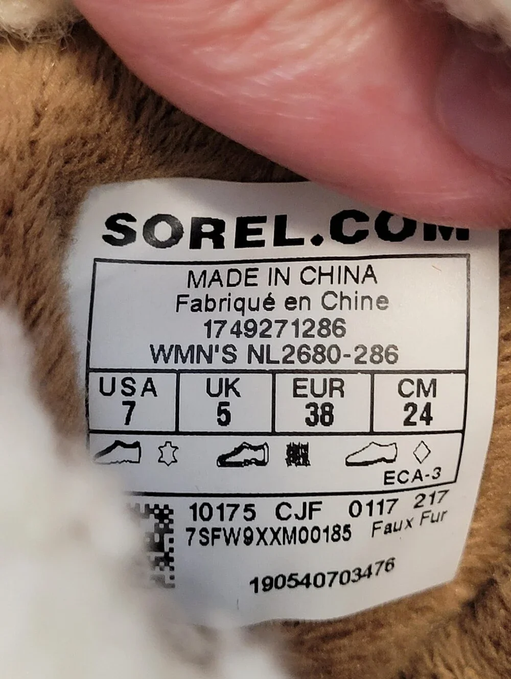 Sorel Emelie Lace Up Boots 7 Chestnut Brown
